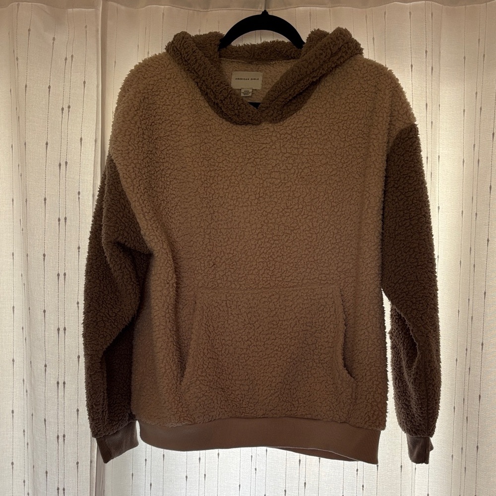 American Eagle Outfitters Tan Sherpa Jacket